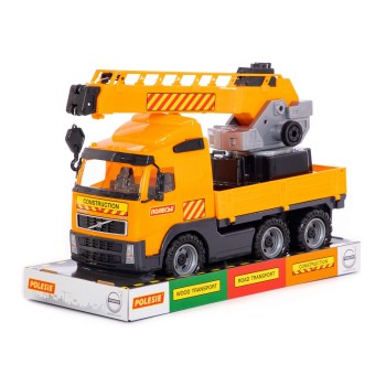 "Volvo", автомобиль-кран с поворотной платформой (в лотке)