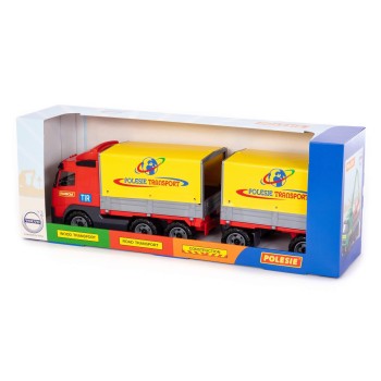 "Volvo", автомобиль бортовой тентовый с прицепом (в коробке)