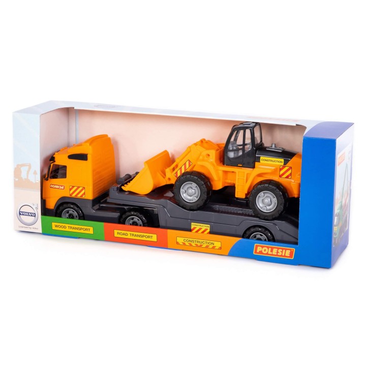 "Volvo", автомобиль-трейлер + трактор-погрузчик (в коробке)