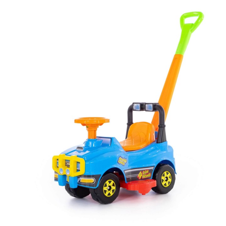 Автомобиль Джип-каталка с ручкой - №4 (голубой)