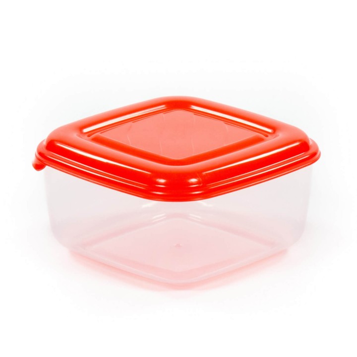 Ёмкость №36 квадратная с крышкой, 0,9 литра