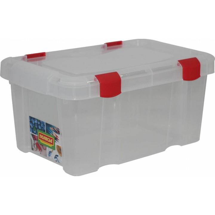 Ёмкость №49 для хранения с крышкой, 300х200х140 мм, 4 литра