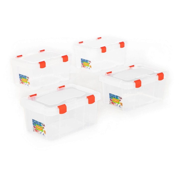 Ёмкость №49 для хранения с крышкой, 300х200х140 мм, 4 литра (v2)