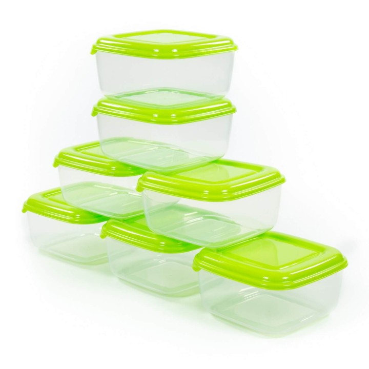 Ёмкость №38 квадратная с крышкой, 2,4 литра (v2)