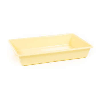 Лоток прямоугольный №10, 9 литров, 480х330х82 мм (бледно-жёлтый)
