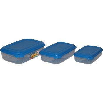 Набор ёмкостей №2 (прямоугольные с крышками): ёмкости №№ 39 (1 л), 40 (1,6 л), 41 (2,7 л)