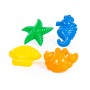 Формочки (краб №2 + морской конёк + морская звезда №2 + ракушка №2)