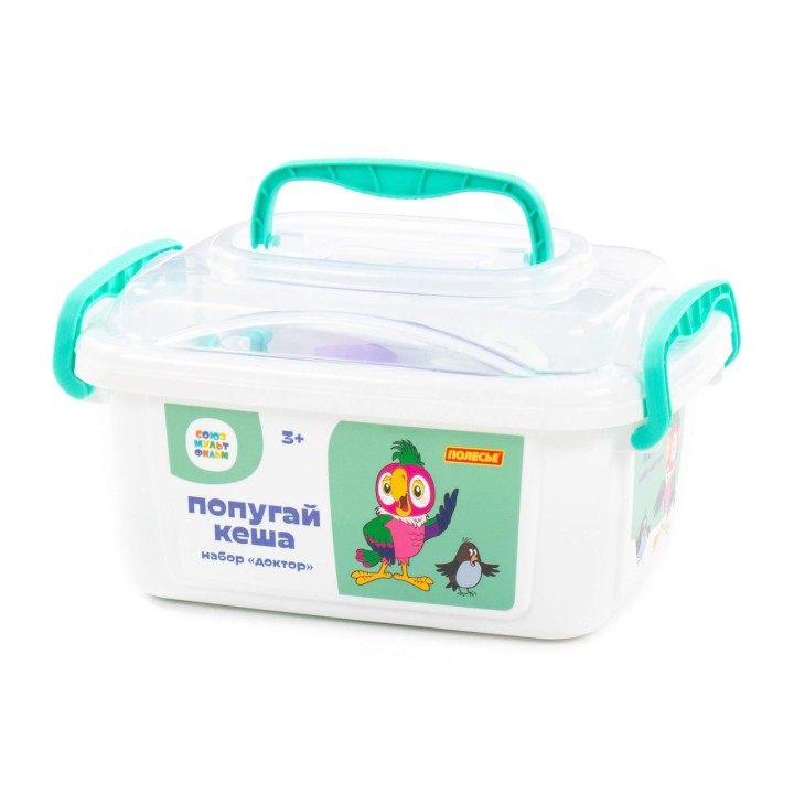 Набор "Попугай Кеша" "Доктор" (в контейнере)