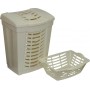 Корзина для белья №1 с крышкой, 480х390х615 мм, 60 литров + корзинка