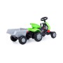 Каталка-трактор с педалями "Turbo-2" с полуприцепом
