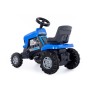 Каталка-трактор с педалями "Turbo" (синяя)