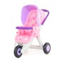 Коляска для кукол №2 прогулочная 3-х колёсная (в пакете)