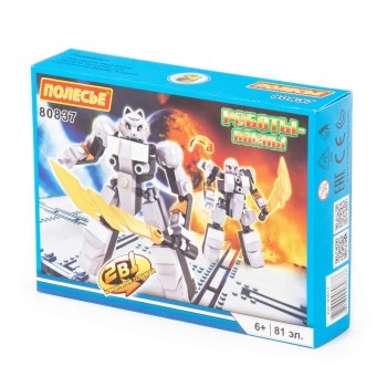 Конструктор "Классик" "Роботы-воины-1.3" (81 элементов) (в коробке)