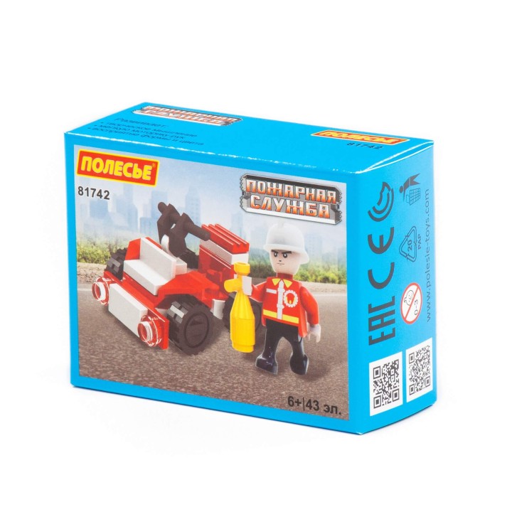 Конструктор "Классик" "Пожарная служба-4" (43 элемента) (в коробке