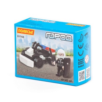 Конструктор "Классик" "Город. Полиция-6" (43 элемента) (в коробке)