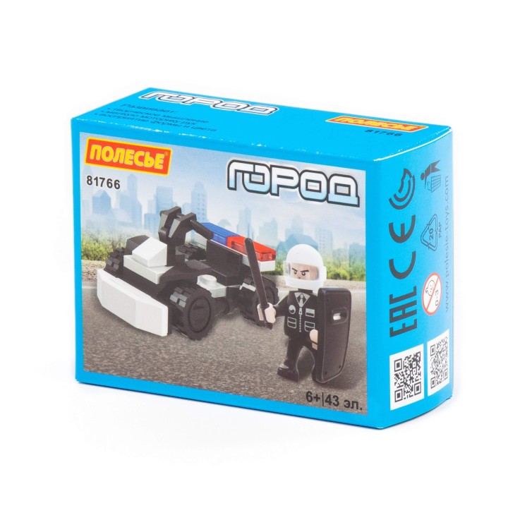 Конструктор "Классик" "Город. Полиция-6" (43 элемента) (в коробке)