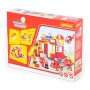 Конструктор "Макси" - "Пожарная станция" (81 элемент) (в коробке)