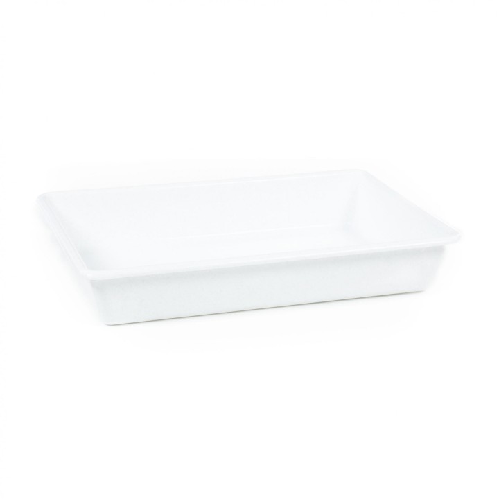 Лоток прямоугольный №8, 3,5 литра, 340х230х68 мм (мраморный)