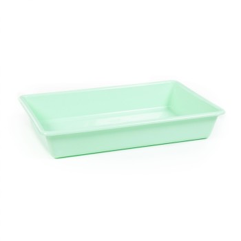 Лоток прямоугольный №9, 5,5 литра, 410х270х77 мм (бледно-бирюзовый)