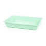 Лоток прямоугольный №9, 5,5 литра, 410х270х77 мм (бледно-бирюзовый)