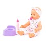 Пупс "Забавный" (35 см) с соской, бутылочкой и горшком (в пакете)