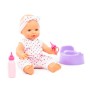 Пупс "Забавный" (35 см) с соской, бутылочкой и горшком (в пакете)