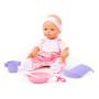 Пупс "Забавный" (35 см) с соской и набором для кормления (в пакете)