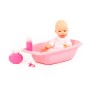 Пупс "Забавный" (35 см) с соской и набором для купания (в пакете)