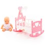 Пупс "Славный" + кроватка-качалка (8 элементов) (в пакете)