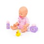 Пупс "Весёлый" (35 см) с соской + набор для купания (3 элемента) (в коробке)