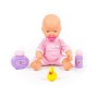 Пупс "Весёлый" (35 см) с соской + набор для купания (3 элемента) (в коробке)
