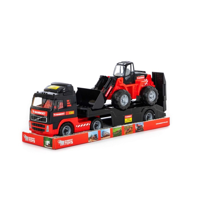 204-03 "MAMMOET VOLVO", автомобиль-трейлер + трактор-погрузчик (в лотке)