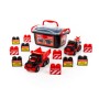 215-01 "MAMMOET", автомобиль-самосвал+автомобиль-эвакуатор+конструктор (10 элементов) (в контейнере)