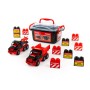 215-01 "MAMMOET", автомобиль-самосвал+автомобиль-эвакуатор+конструктор (10 элементов) (в контейнере)