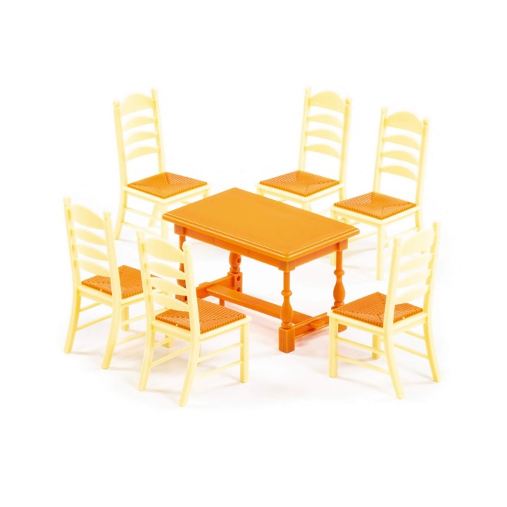 Набор мебели для кукол №6 (7 элементов) (в пакете)