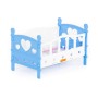 Кроватка сборная для кукол №2 (5 элементов) (в пакете)