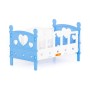 Кроватка сборная для кукол №2 (5 элементов) (в пакете)