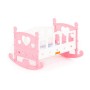 Кроватка-качалка сборная для кукол №2 (7 элементов) (в пакете)