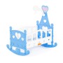 Кроватка-качалка сборная для кукол №3 (8 элементов) (в пакете)