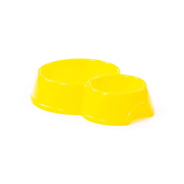 Миска для животных №10 двойная, 294х215 мм, 1,05 литра