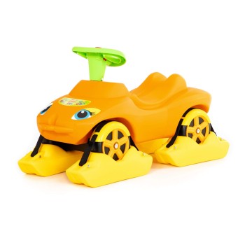 Каталка "Мой любимый автомобиль" со звуковым сигналом многофункциональная (оранжевая)