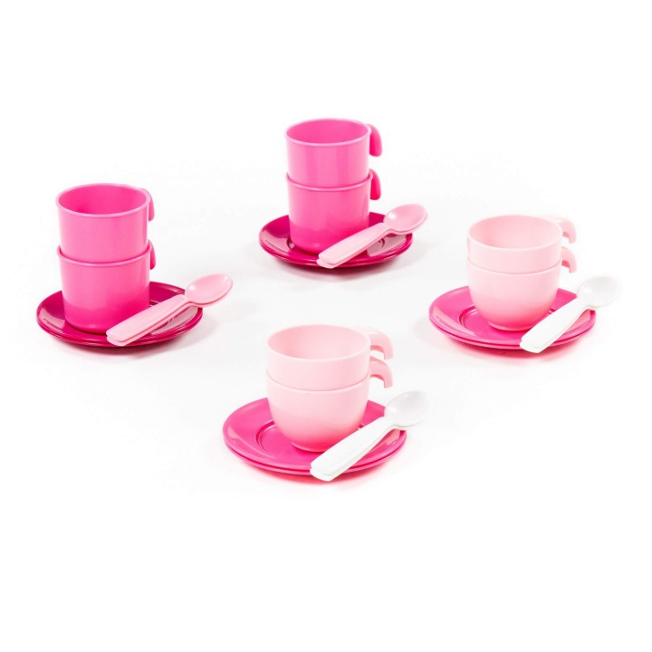 Набор детской посуды на 4 персоны (в сеточке) (микс №2)