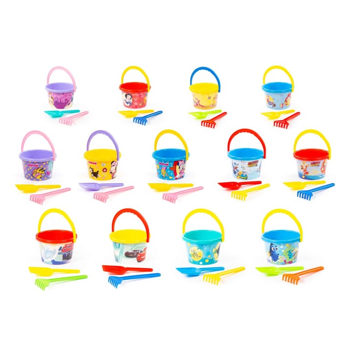 Песочный набор Disney с ведром средним с наклейкой (микс №11)