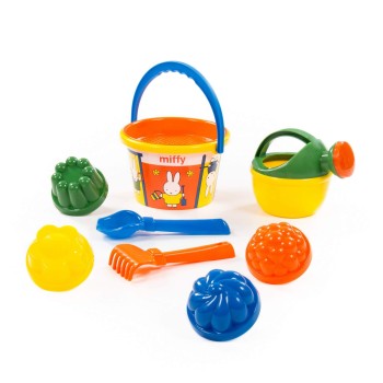 Ведро среднее с наклейкой "Миффи-4" набор №3