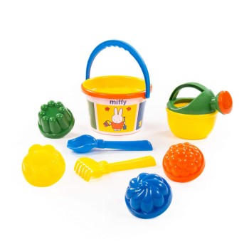 Ведро среднее с наклейкой "Миффи-5" набор №3