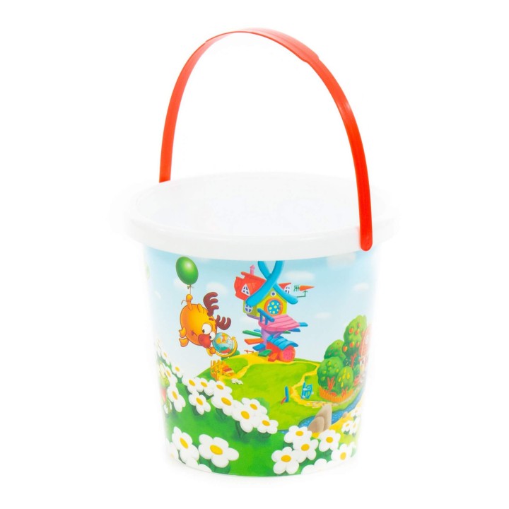 Ведро с наклейкой "Смешарики"