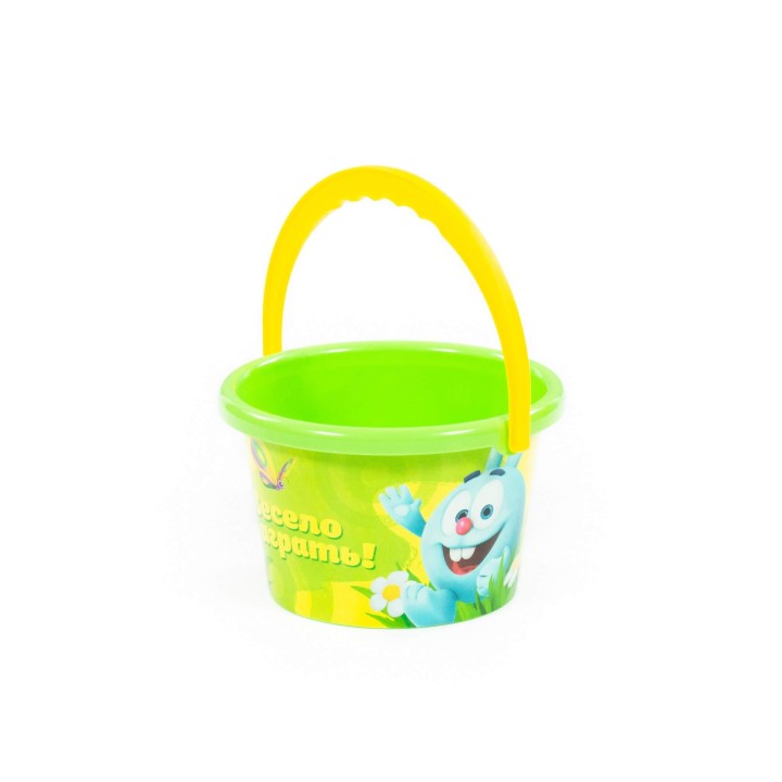 Ведро среднее с наклейкой "Смешарики"