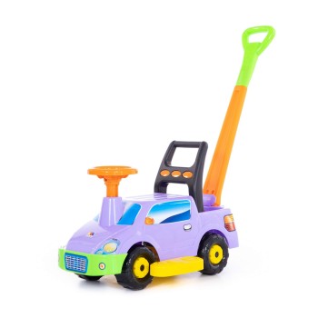 Автомобиль-каталка "Пикап" с ручкой (сиреневый)
