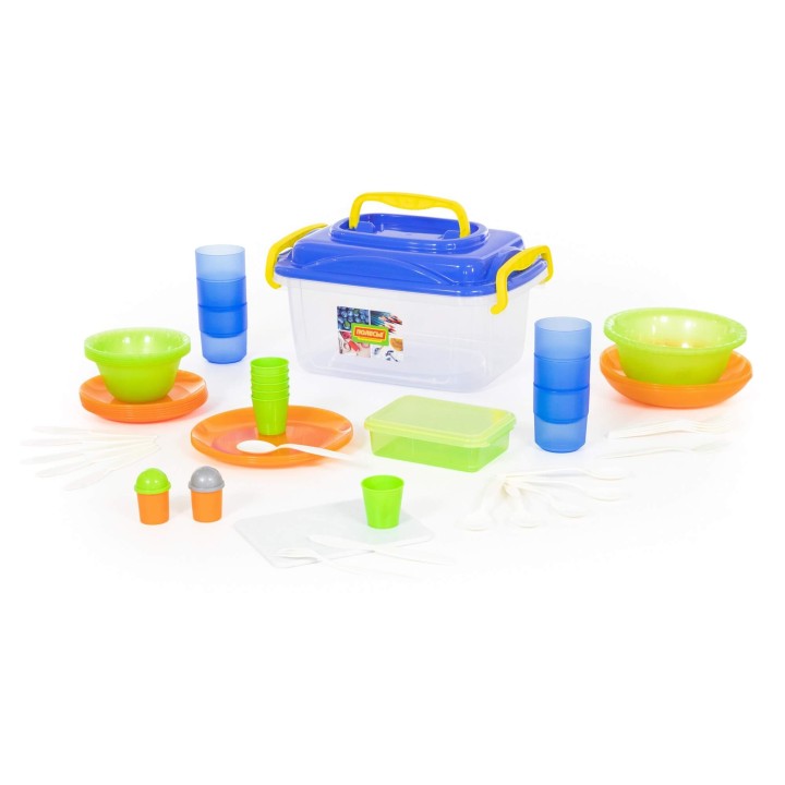 Набор для пикника №8 на 6 персон (55 элементов) (в контейнере)