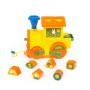 Логический паровозик "Миффи" с 6 кубиками №1